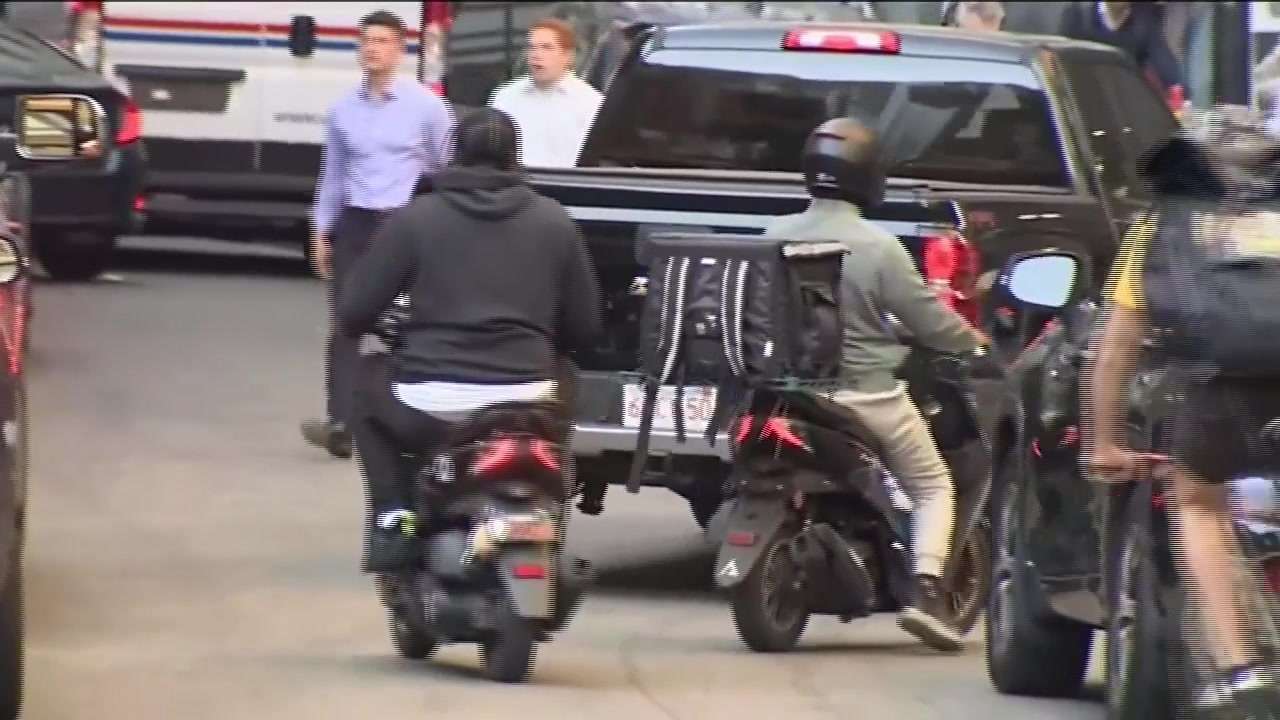 Boston City Council debating ban on food delivery mopeds, scooters