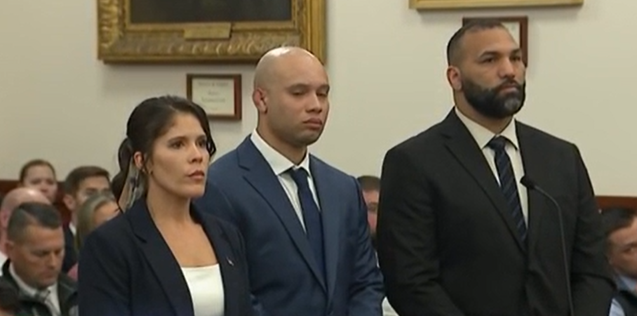 Three Massachusetts state troopers charged in death of recruit appear in court