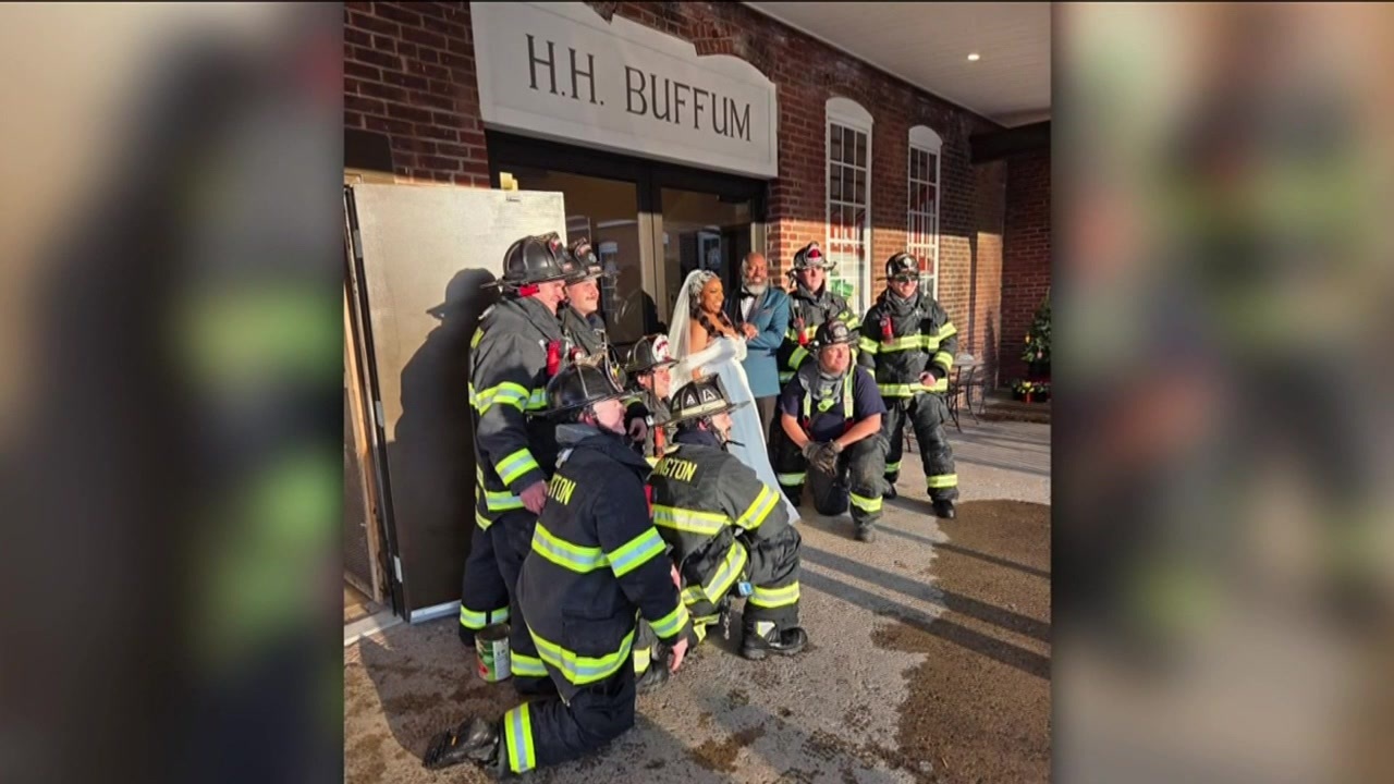 Couple marries despite fire at pizza shop next to venue in Abington delaying ceremony