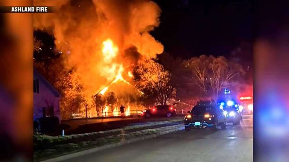 Multi-alarm fire consumes home in Ashland - Boston News, Weather ...