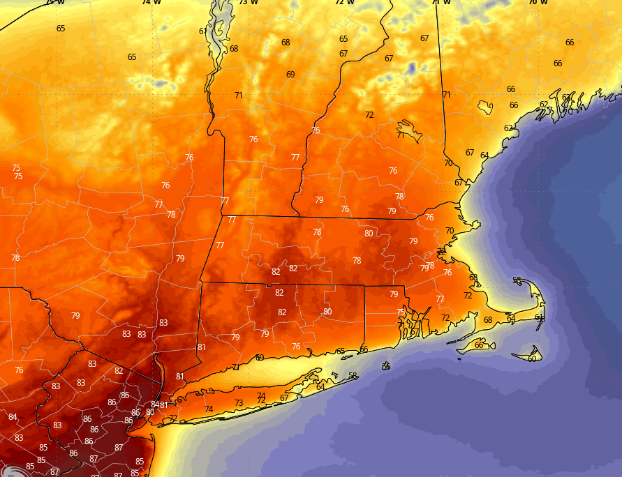 Tuesday/Wednesday Temperatures