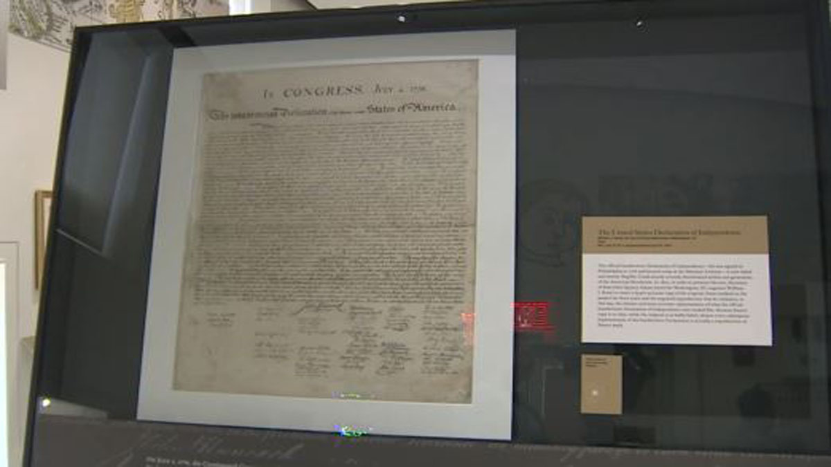 Original printings of the Declaration of Independence on display at Boston Public Library as part of ‘Declarations: Printing a New Nation’ exhibition