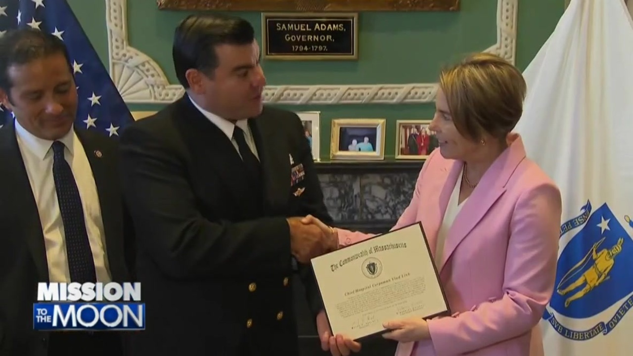 Chelsea sailor part of medical dive team for Artemis II crew honored at State House