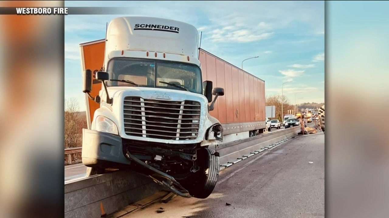 Tractor trailer involved in crash causes fuel spill in Westboro ...