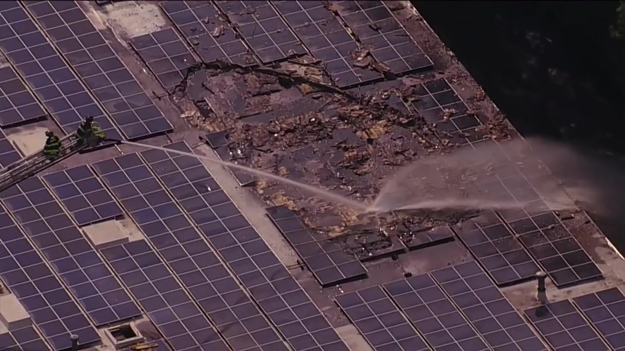 Solar panels go up in flames in Woburn - Boston News, Weather, Sports ...