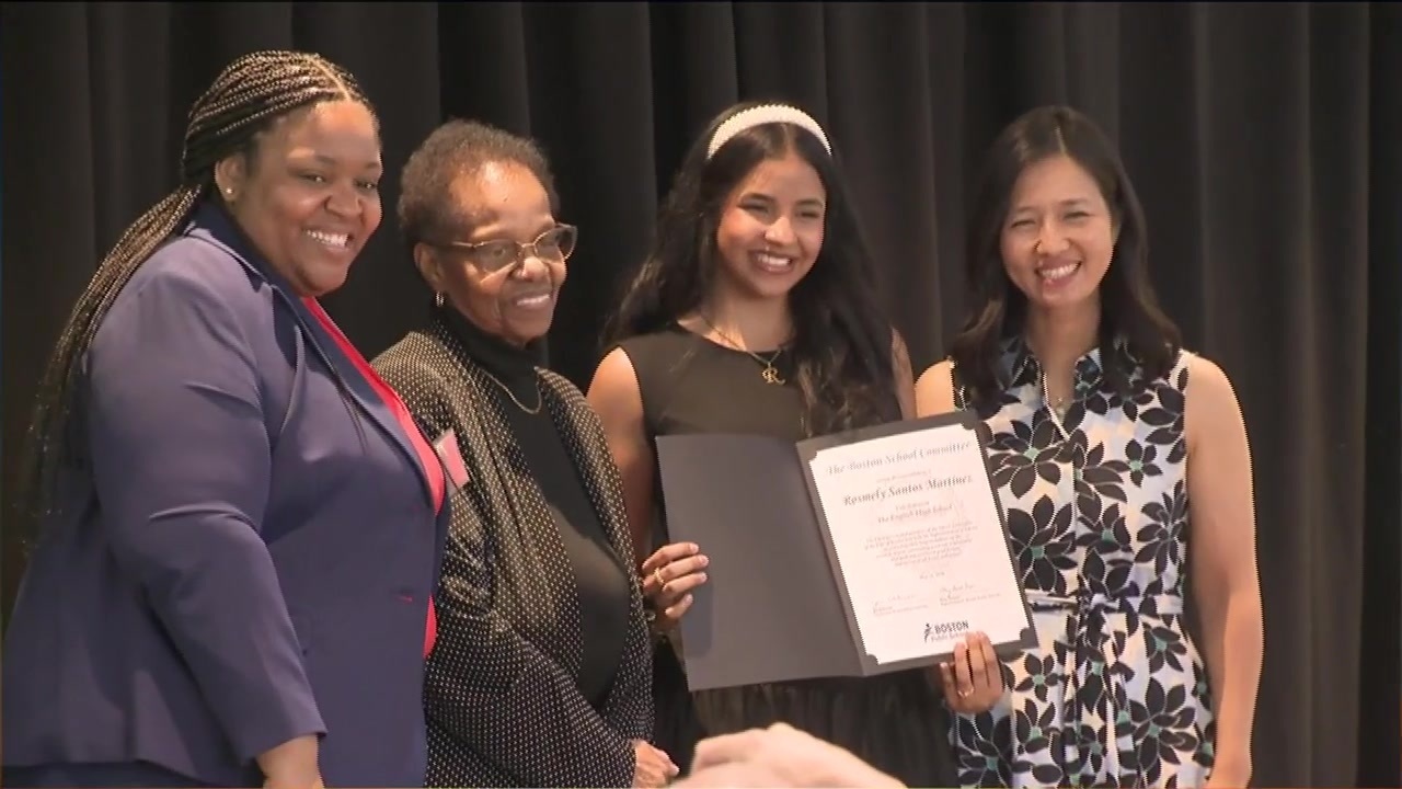 Boston Public Schools valedictorians celebrated at Fenway Park