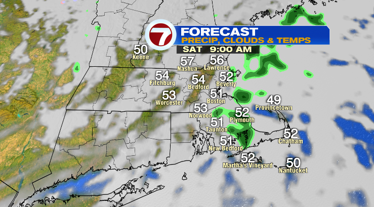 Cooler with few chances for showers this weekend - Boston News, Weather ...