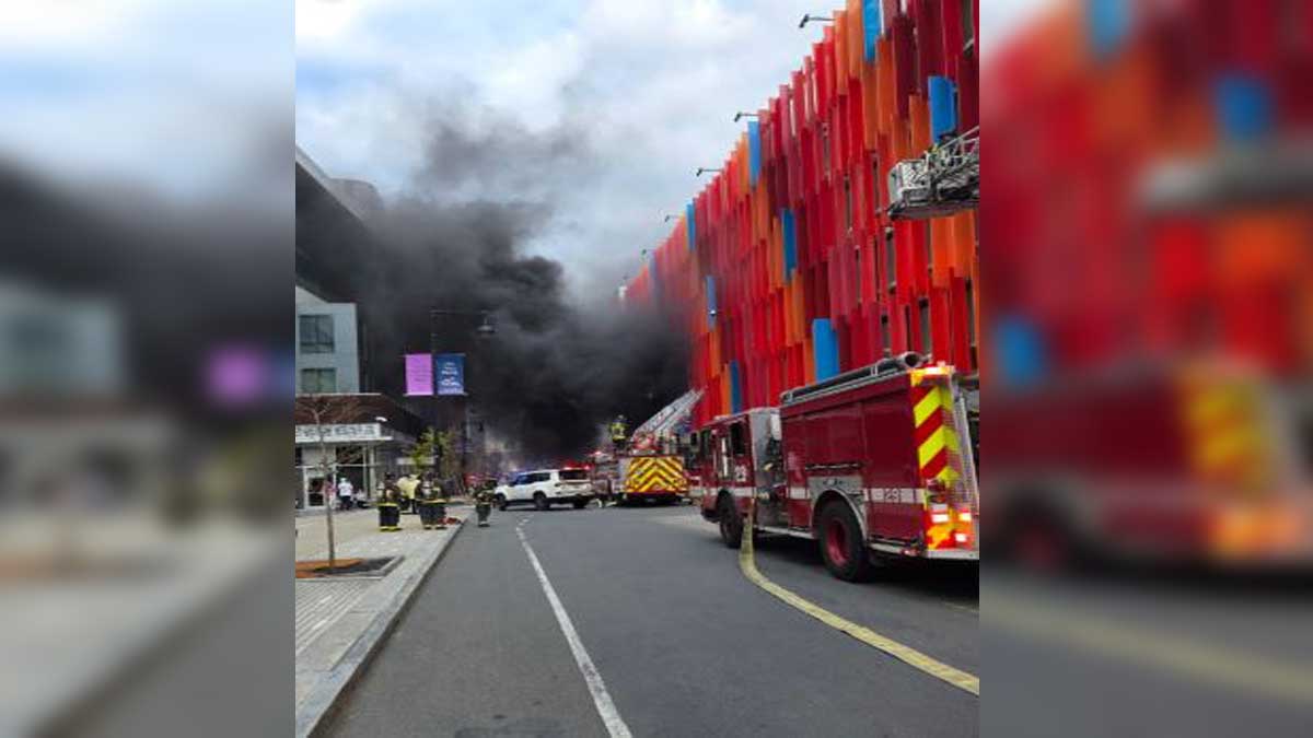 3 vehicles go up in flames in Brighton parking garage