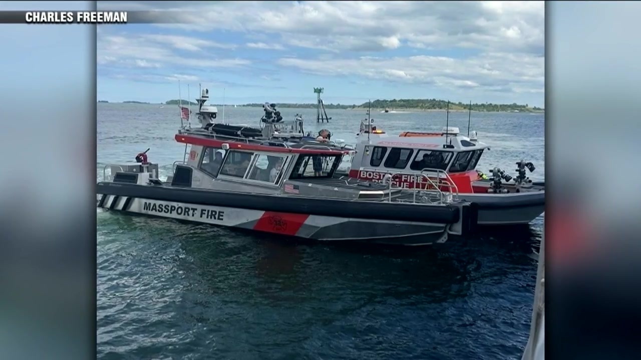 Passengers evacuated from MBTA ferry that caught fire off Boston