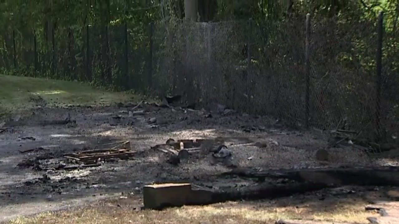 Investigation underway after shed outside Hyde Park school goes up in flames