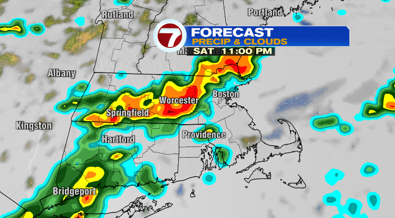 Storms tonight, brighter skies Sunday