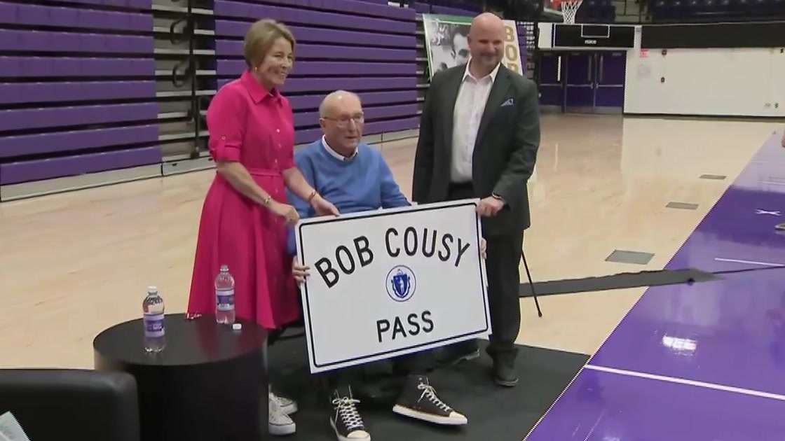 Celtics legend Bob Cousy honored with bridge dedication in Worcester