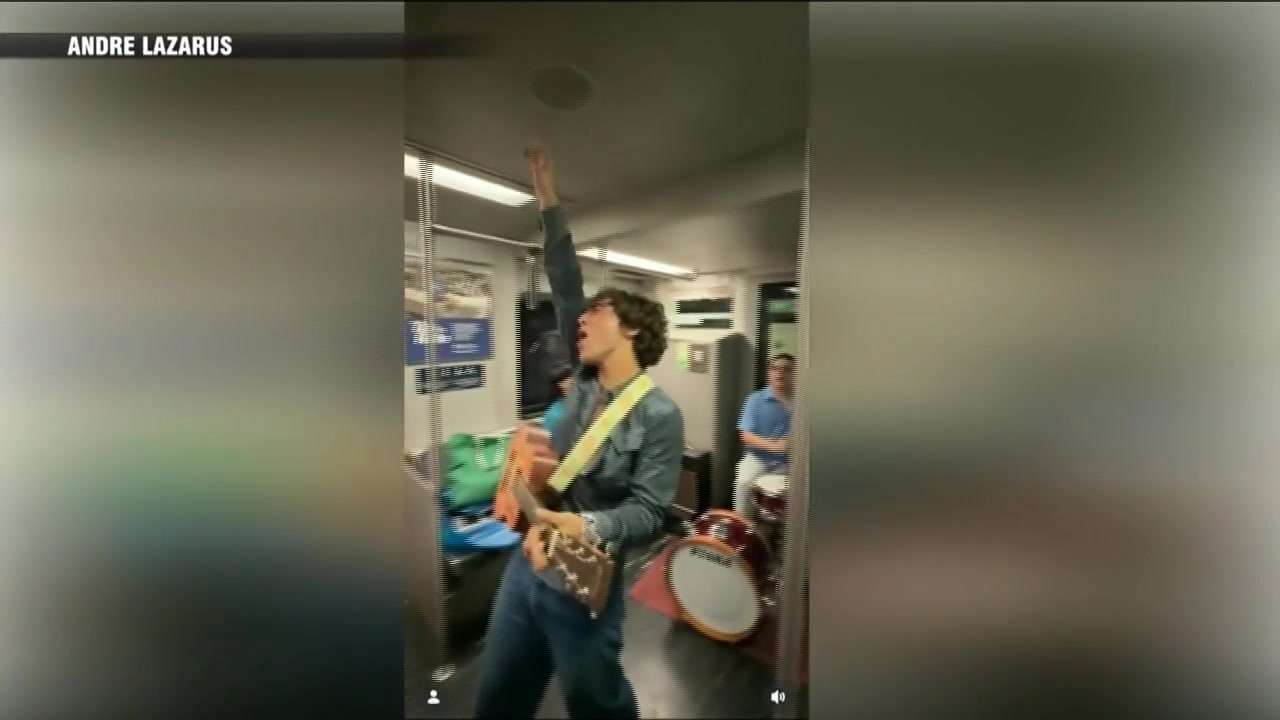 Rocking the rails: Student band performs concert on MBTA Red Line