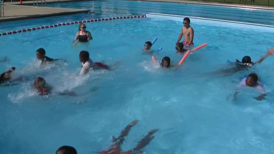 Lowell law enforcement hosts free swim lessons for dozens of local children
