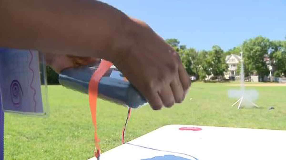 Girls build and launch rockets in Cambridge during summer STEM program