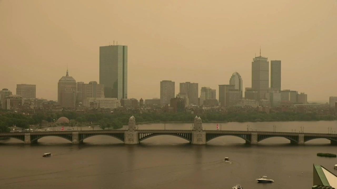Doctor speaks on air quality conditions in Boston with Canadian wildfire smoke
