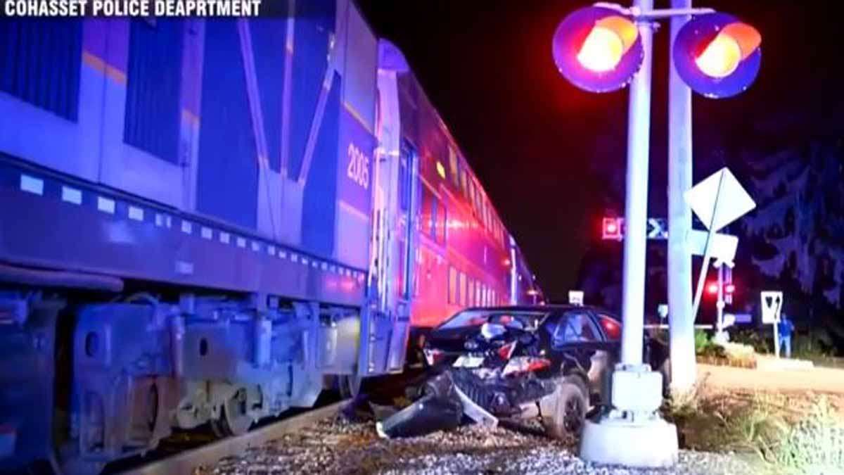 Vehicle struck by Commuter Rail train in Cohasset