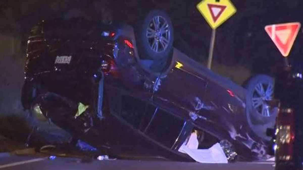 Police investigating violent rollover crash in Revere