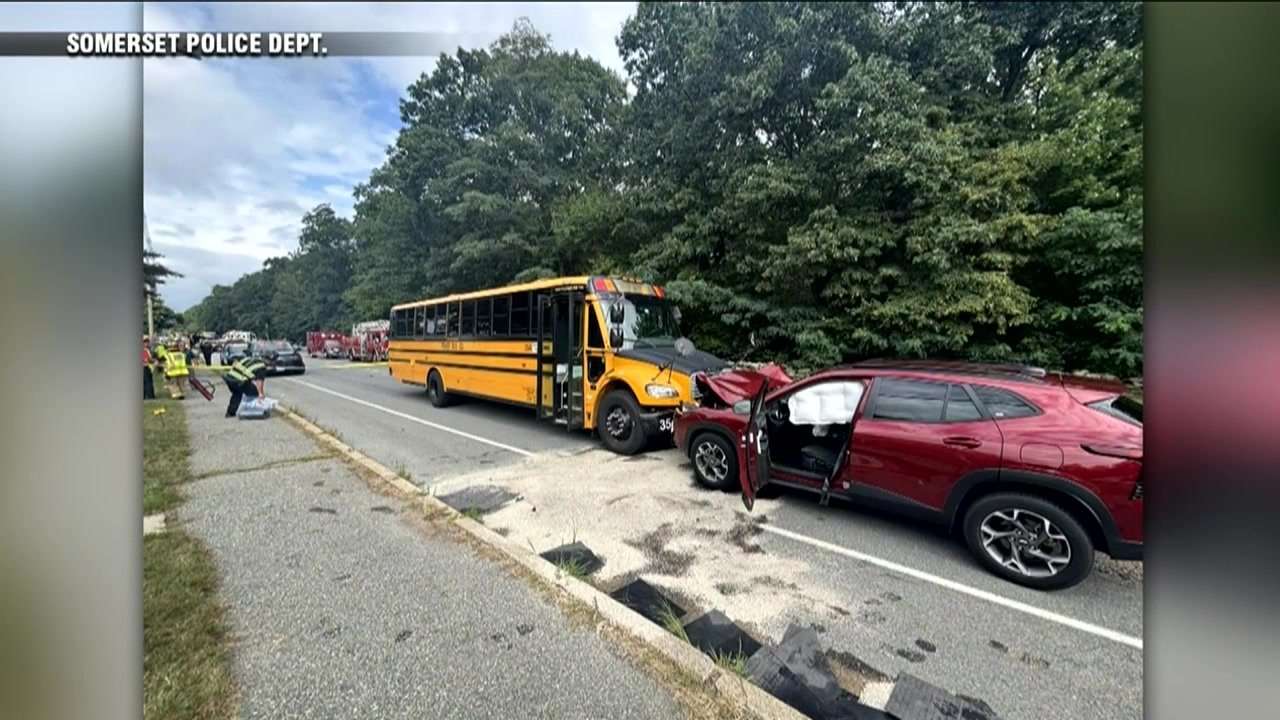 School bus involved in crash in Somerset