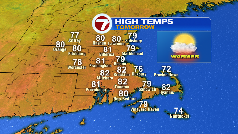 Warmer Tuesday before mostly cloudy Wednesday - Boston News, Weather, Sports