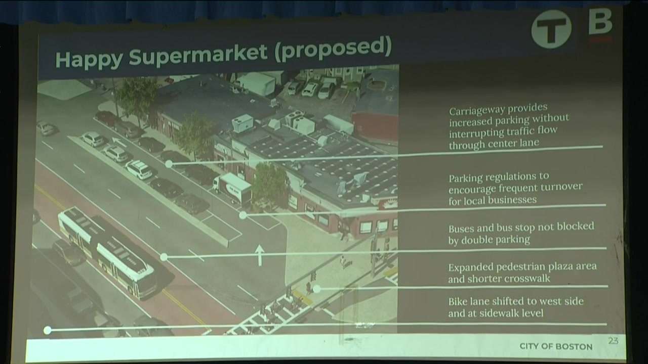 Boston leaders address concerns about proposed center-running bus lane on Blue Hill Avenue