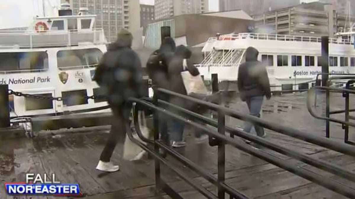 Whipping winds batter Boston, prompt cancellations at Logan Airport