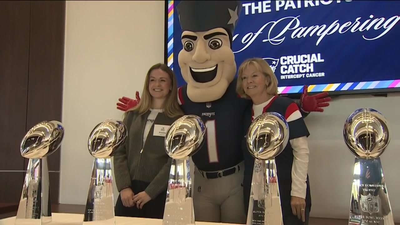 Patriots welcome guests for Day of Pampering, Kraft surprises them with tickets